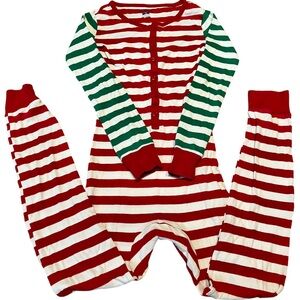 Place Brand Onsie Long John Striped Pajamas size 10